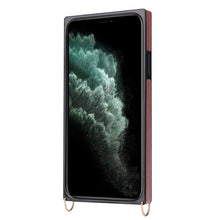 Load image into Gallery viewer, Wrist Strap PU+TPU Shockproof Protective Case with Crossbody Lanyard &amp; Holder &amp; Card Slot, For iPhone 11 Pro Max