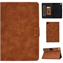 Load image into Gallery viewer, Cowhide Texture Horizontal Flip Leather Case with Holder &amp; Card Slots &amp; Sleep / Wake-up