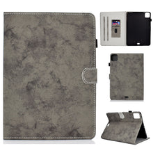 Load image into Gallery viewer, Marble Style Cloth Texture Leather Case with Bracket &amp; Card Slot &amp; Pen Slot &amp; Anti Skid Strip