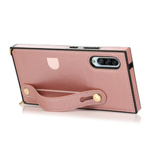 Load image into Gallery viewer, Wrist Strap PU+TPU Shockproof Protective Case with Crossbody Lanyard &amp; Holder &amp; Card Slot, For Samsung Galaxy A90 5G, For Samsung Galaxy Note9, For Samsung Galaxy Note 10, For Samsung Galaxy Note 10 Pro, For Samsung Galaxy S9, For Samsung Galaxy S9 Plu...