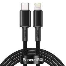 Load image into Gallery viewer, Baseus 20W Type-C / USB-C to 8 Pin PD High-density Braided Fast Charging Data Cable, Length: 2m, Length: 2m