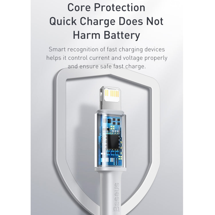 Baseus 20W Type-C / USB-C to 8 Pin PD High-density Braided Fast Charging Data Cable, Length: 2m, Length: 2m