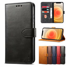 Load image into Gallery viewer, GUSSIM Business Style Horizontal Flip Leather Case with Holder &amp; Card Slots &amp; Wallet