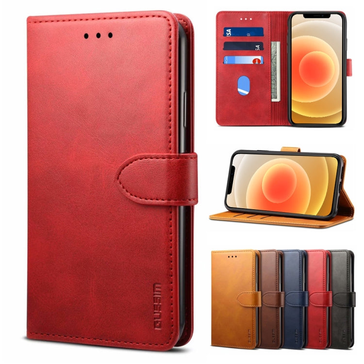 GUSSIM Business Style Horizontal Flip Leather Case with Holder & Card Slots & Wallet