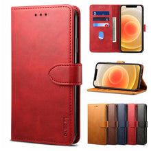 Load image into Gallery viewer, GUSSIM Business Style Horizontal Flip Leather Case with Holder &amp; Card Slots &amp; Wallet