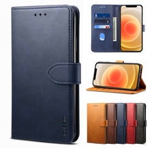 Load image into Gallery viewer, GUSSIM Business Style Horizontal Flip Leather Case with Holder &amp; Card Slots &amp; Wallet