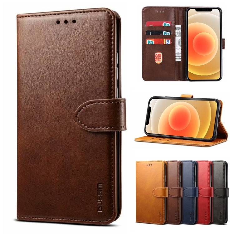 GUSSIM Business Style Horizontal Flip Leather Case with Holder & Card Slots & Wallet