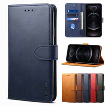 Load image into Gallery viewer, GUSSIM Business Style Horizontal Flip Leather Case with Holder &amp; Card Slots &amp; Wallet
