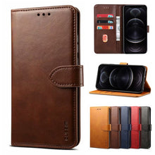 Load image into Gallery viewer, GUSSIM Business Style Horizontal Flip Leather Case with Holder &amp; Card Slots &amp; Wallet
