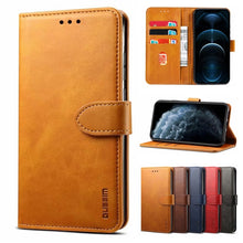 Load image into Gallery viewer, GUSSIM Business Style Horizontal Flip Leather Case with Holder &amp; Card Slots &amp; Wallet