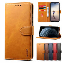 Load image into Gallery viewer, GUSSIM Business Style Horizontal Flip Leather Case with Holder &amp; Card Slots &amp; Wallet