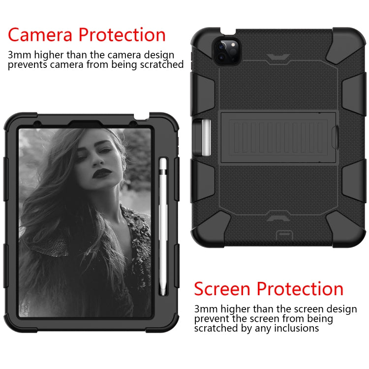 Shockproof Two-Color Silicone Protective Case with Holder