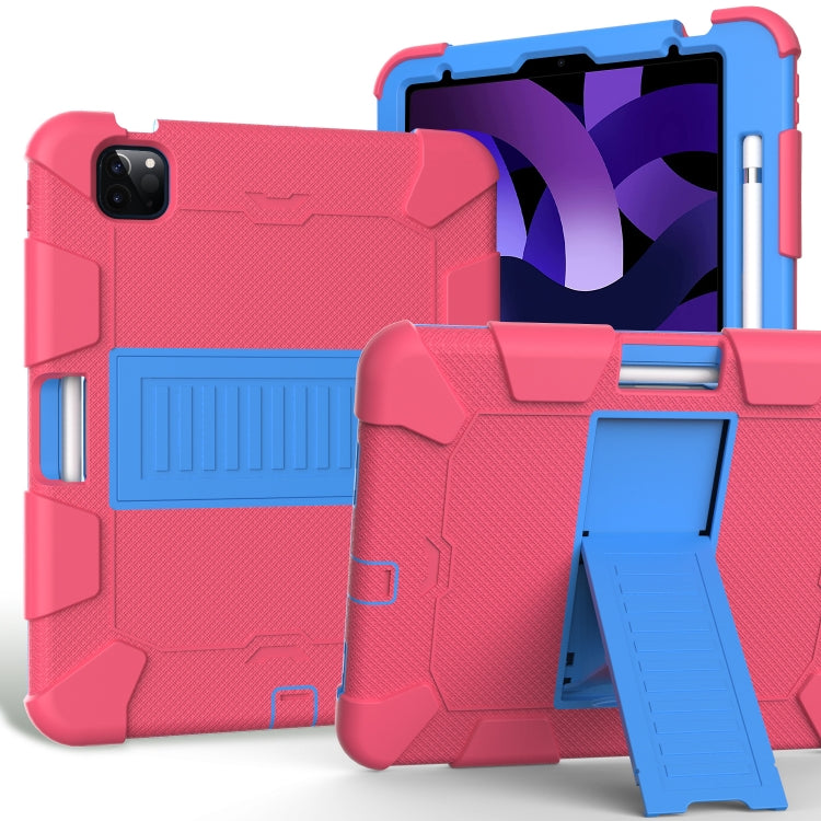 Shockproof Two-Color Silicone Protective Case with Holder
