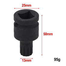 Load image into Gallery viewer, Brake Pad Screw Disassembly Tool Screw Removal Sleeve 14mm Triple Square XZN Socket for Volkswagen / Audi