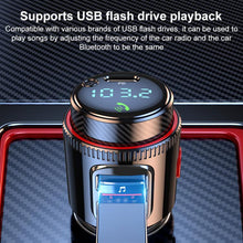 Load image into Gallery viewer, T23 Car FM Transmitter Bluetooth Player Fast Charging, T23