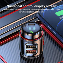 Load image into Gallery viewer, T23 Car FM Transmitter Bluetooth Player Fast Charging, T23