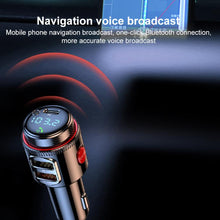 Load image into Gallery viewer, T23 Car FM Transmitter Bluetooth Player Fast Charging, T23