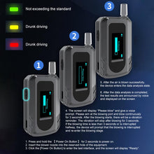 Load image into Gallery viewer, D2000 HD IPS Screen Portable Blow-Type High-Precision Alcohol Content Tester, D2000