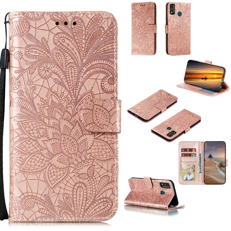 Lace Flower Horizontal Flip Leather Case with Holder & Card Slots & Wallet & Photo Frame