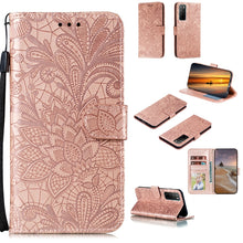 Load image into Gallery viewer, Lace Flower Horizontal Flip Leather Case with Holder &amp; Card Slots &amp; Wallet &amp; Photo Frame