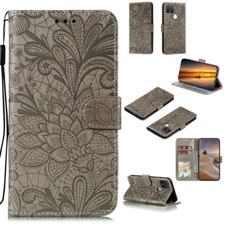 Lace Flower Horizontal Flip Leather Case with Holder & Card Slots & Wallet & Photo Frame