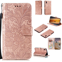 Load image into Gallery viewer, Lace Flower Horizontal Flip Leather Case with Holder &amp; Card Slots &amp; Wallet &amp; Photo Frame