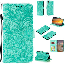 Load image into Gallery viewer, Lace Flower Horizontal Flip Leather Case with Holder &amp; Card Slots &amp; Wallet &amp; Photo Frame