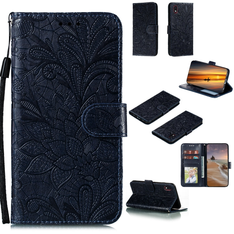 Lace Flower Horizontal Flip Leather Case with Holder & Card Slots & Wallet & Photo Frame