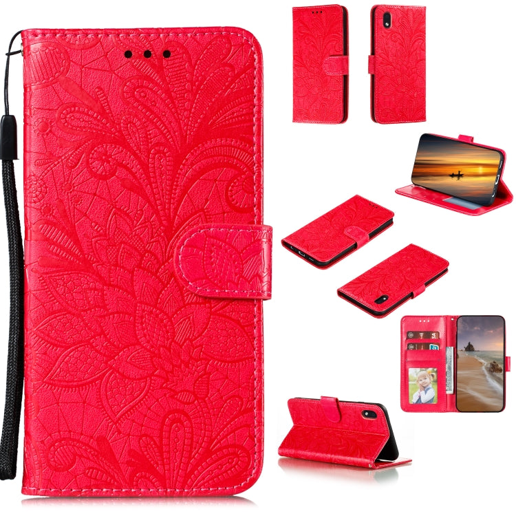 Lace Flower Horizontal Flip Leather Case with Holder & Card Slots & Wallet & Photo Frame