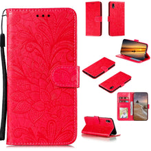 Load image into Gallery viewer, Lace Flower Horizontal Flip Leather Case with Holder &amp; Card Slots &amp; Wallet &amp; Photo Frame