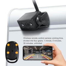 Load image into Gallery viewer, Magnetic Solar 2.4G Wireless WiFi Car Rear View Reversing Camera with Remote Control Switch, Car Rear View Reversing Camera