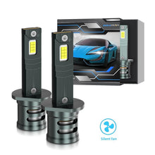 Load image into Gallery viewer, 1 Pair 32W 3200LM 6500K Car LED Headlight Bulb with Fan, 9005, 9006, H1, H4, H7, H11