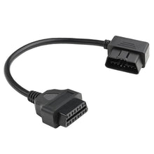 Load image into Gallery viewer, 16 Pin Male to OBD2 Female Elbow Connection Cable OBD2 Extension Adapter, 16 Pin Male to OBD2 Female