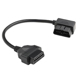 16 Pin Male to OBD2 Female Elbow Connection Cable OBD2 Extension Adapter, 16 Pin Male to OBD2 Female