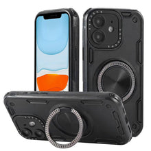 Load image into Gallery viewer, Three-core Mecha 360 Degree Rotation Magnetic Holder Phone Case, For iPhone 12, For iPhone 12 Pro, For iPhone 11