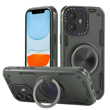 Load image into Gallery viewer, Three-core Mecha 360 Degree Rotation Magnetic Holder Phone Case, For iPhone 12, For iPhone 12 Pro, For iPhone 11