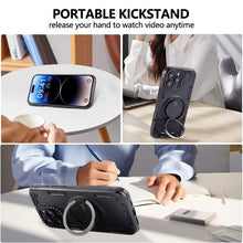 Load image into Gallery viewer, Three-core Mecha 360 Degree Rotation Magnetic Holder Phone Case, For iPhone 12, For iPhone 12 Pro, For iPhone 11