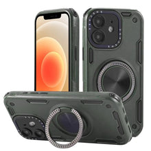 Load image into Gallery viewer, Three-core Mecha 360 Degree Rotation Magnetic Holder Phone Case, For iPhone 12, For iPhone 12 Pro, For iPhone 11