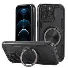 Load image into Gallery viewer, Three-core Mecha 360 Degree Rotation Magnetic Holder Phone Case, For iPhone 12, For iPhone 12 Pro, For iPhone 11