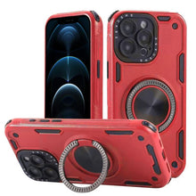 Load image into Gallery viewer, Three-core Mecha 360 Degree Rotation Magnetic Holder Phone Case, For iPhone 12, For iPhone 12 Pro, For iPhone 11