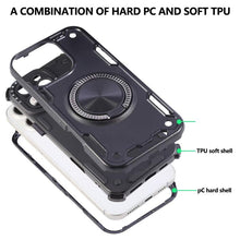Load image into Gallery viewer, Three-core Mecha 360 Degree Rotation Magnetic Holder Phone Case, For iPhone 12, For iPhone 12 Pro, For iPhone 11