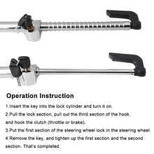 Load image into Gallery viewer, Universal Modified Clutch Lock Extendable Steering Wheel &amp; Clutch Brake Lock, SW019