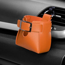 Load image into Gallery viewer, Car Air Vent PU Leather Storage Hanging Bag