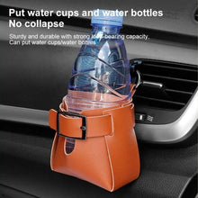 Load image into Gallery viewer, Car Air Vent PU Leather Storage Hanging Bag