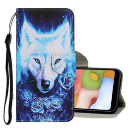 Coloured Drawing Pattern Horizontal Flip PU Leather Case with Holder & Card Slots & Wallet & Lanyard