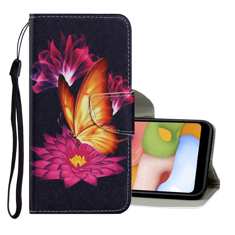 Coloured Drawing Pattern Horizontal Flip PU Leather Case with Holder & Card Slots & Wallet & Lanyard