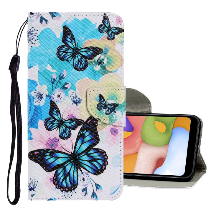 Coloured Drawing Pattern Horizontal Flip PU Leather Case with Holder & Card Slots & Wallet & Lanyard