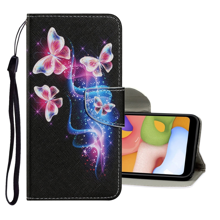 Coloured Drawing Pattern Horizontal Flip PU Leather Case with Holder & Card Slots & Wallet & Lanyard