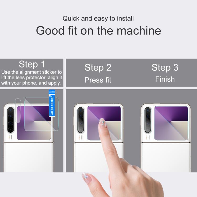 1 Sets imak Lens Film + Glass Rear Screen Sticker