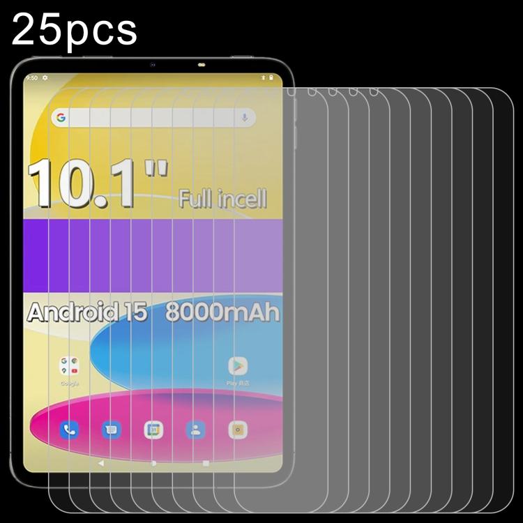 25pcs 9H 0.3mm Explosion-proof Tempered Glass Film, For DATEOY HK Pad Pro 10 10.1 inch